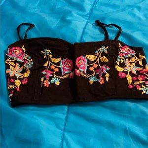 Floral crop top